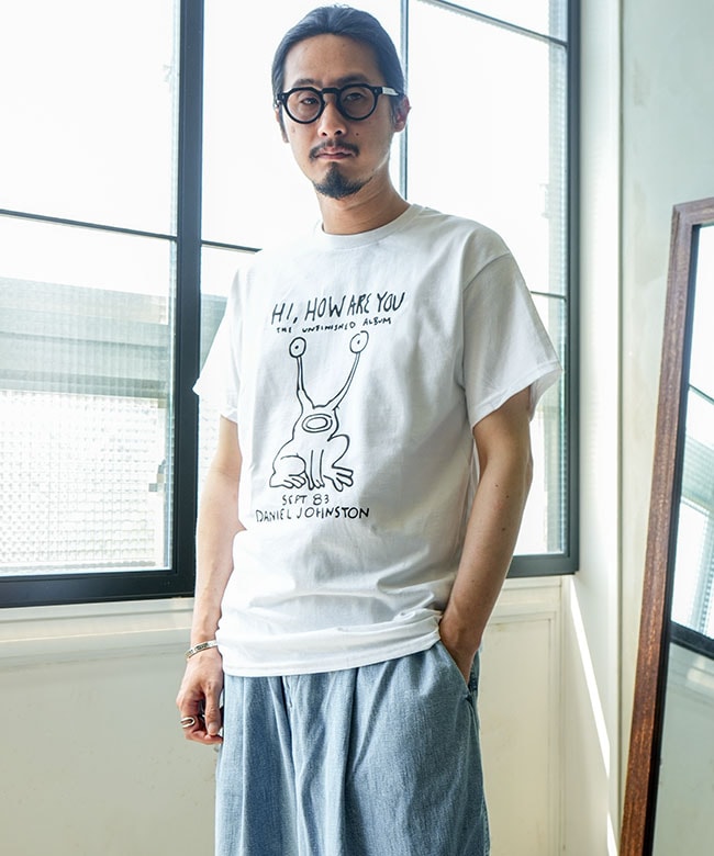 ダニエルジョンストン Tシャツ XL Hanes DANIEL JOHNSTON (ダニエル・ジョンストン) S/S TEE HI HOW ARE YOU