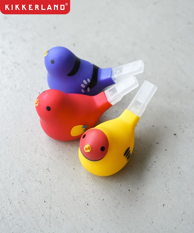 KIKKERLAND(キッカーランド)BIRD WHISLE バードホイッスル 鳥型の笛 おもちゃ お風呂 子供 6歳以上[kws03]