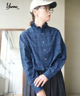 【SALE 20%OFF】Yarmo(ヤーモ) Ruffle Shirts ラッフルシャツ レディース セットアップ可能 [YAR-26SS-S28CK] セール