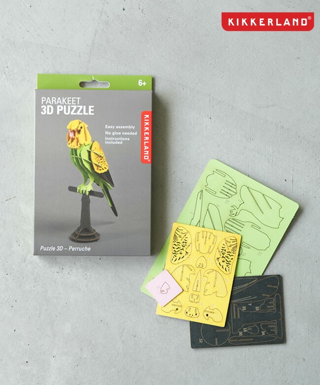 KIKKERLAND(キッカーランド) PARAKEET 3D PUZZLE パズル 紙 KIKKERLAND(キッカーランド) PARAKEET 3D PUZZLE パズル 紙