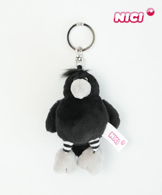 NICI(ニキ) BB カラス シルビオ 10cm キーホルダー [4012390291414]
