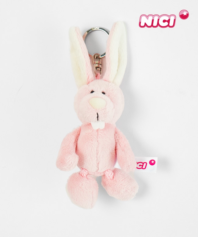 NICI(ニキ) BB ラビットロサ 10cm キーホルダー [4012390884418