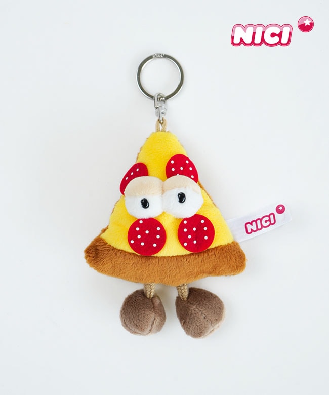 NICI(ニキ) BB ヤミーブラザーズ ピザ 10cm キーホルダー