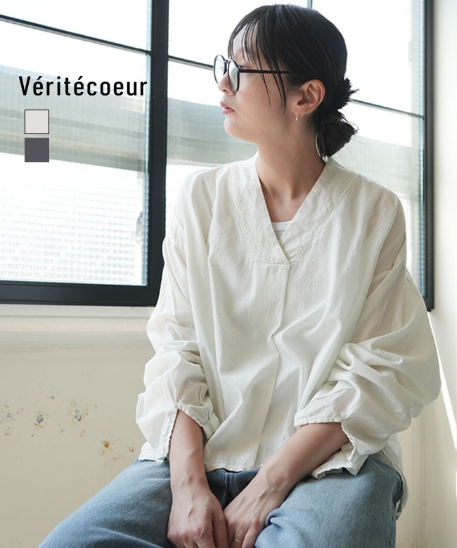 Veritecoeur(ヴェリテクール) プルオーバーシャツ レディース トップス