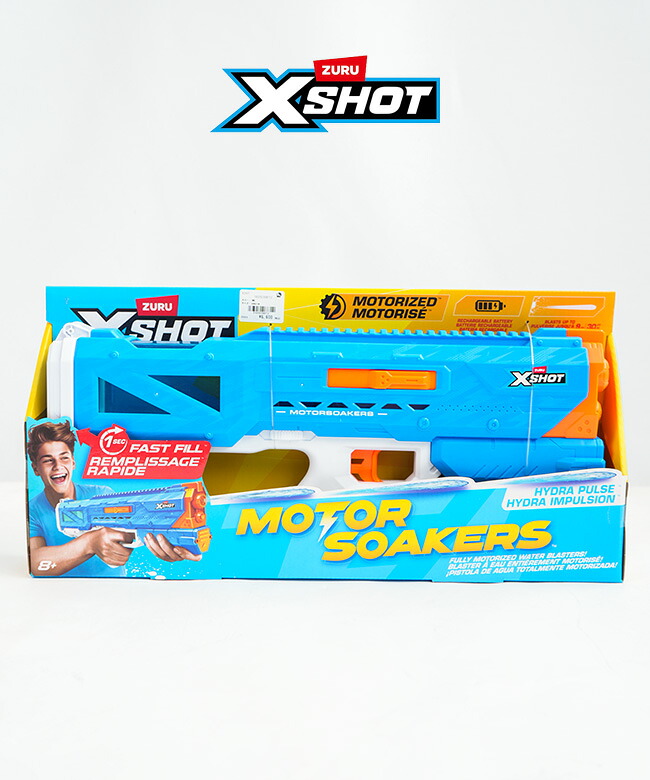 ZURU(ズールー) / XSHOT Water Fast Fill Motor Soaker Hydra Pulse ウォーターガン ハイドラパルス モーターソーカーエックスショット ウォーターガン ハイドラパルス モーターソーカー  水鉄砲 [193052068712]