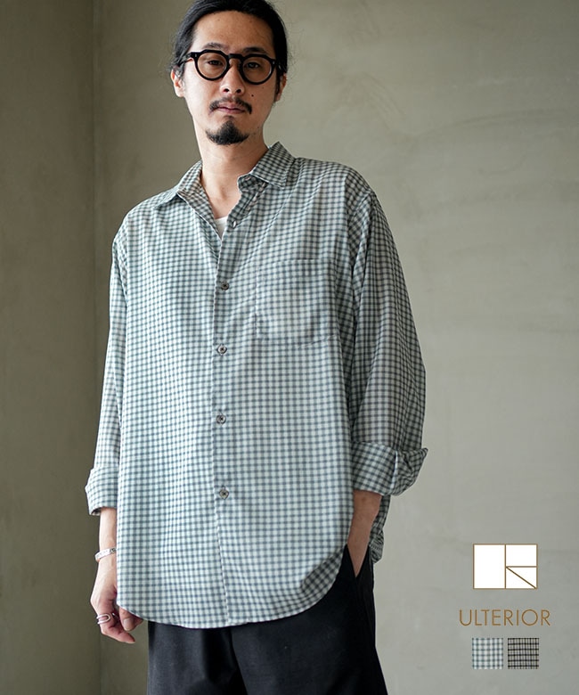 ULTERIOR(アルテリア) Super Light Wool Check Shirt スーパーライト