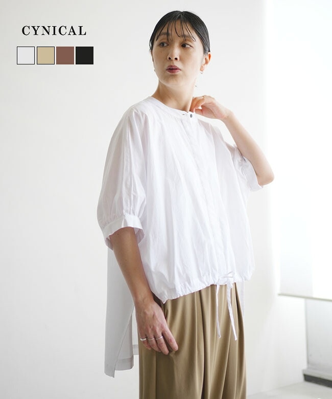 【SALE 20%OFF】CYNICAL(シニカル) コットンローン ブラウス レディース トップス シャツ【メール便対応可】 [612-95072]セール セール