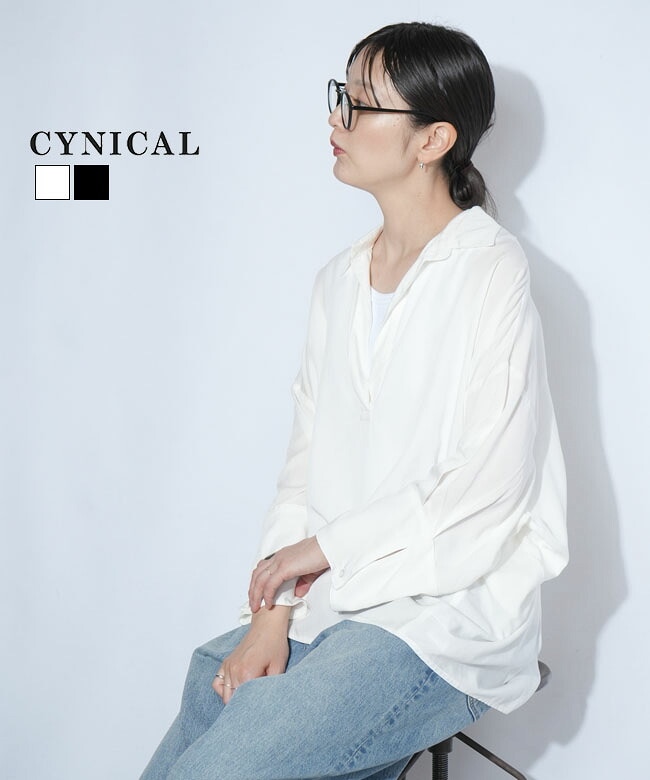 SALE 20%OFF】CYNICAL(シニカル)スキッパーブラウス レディース