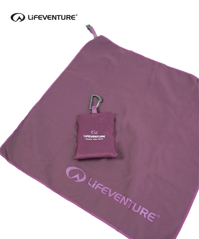 【収納袋付き】LiFEVENTURE(ライフベンチャー)リサイクルソフトファイバートレックタオル ポケット [L63016]【付属品あり】