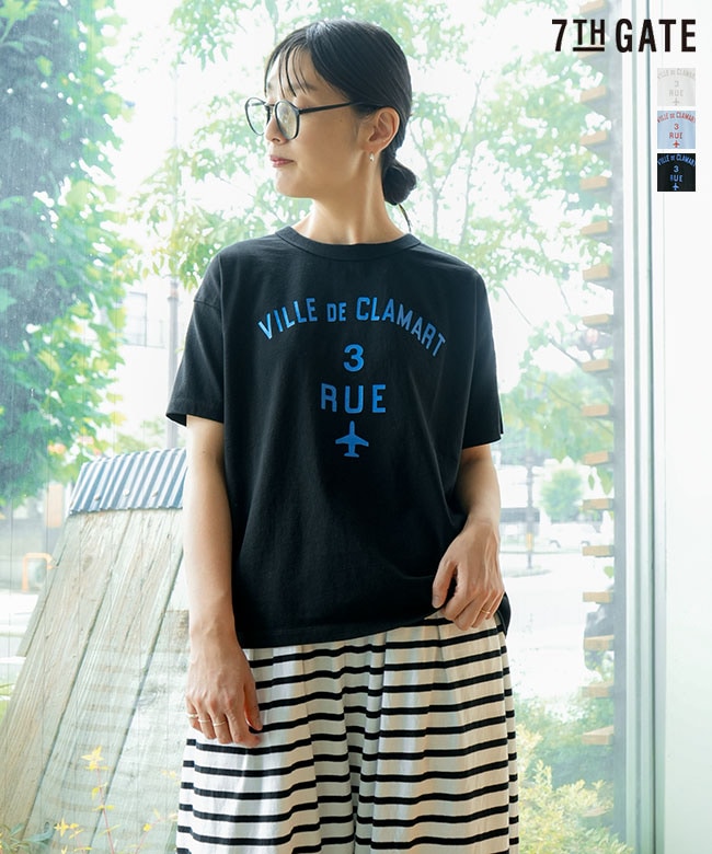 クエルテン7番 SALE 30%OFF】7th GATE(セブンスゲート)17/-BD天竺 ベーシックプリント