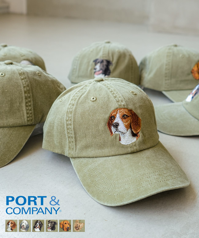 PORT and COMPANY(ポートアンドカンパニー) Dog Embroidery Cap ドッグエンブロイダリーキャップ  帽子 刺繍 犬 [ss-cp84]