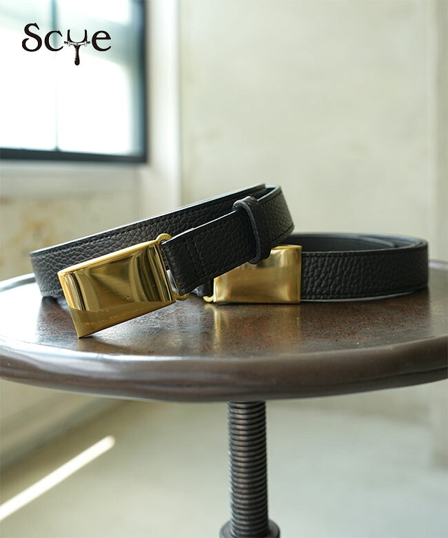 scye/SCYE BASICS(サイ/サイベーシックス) Shrink Leather Box Buckle