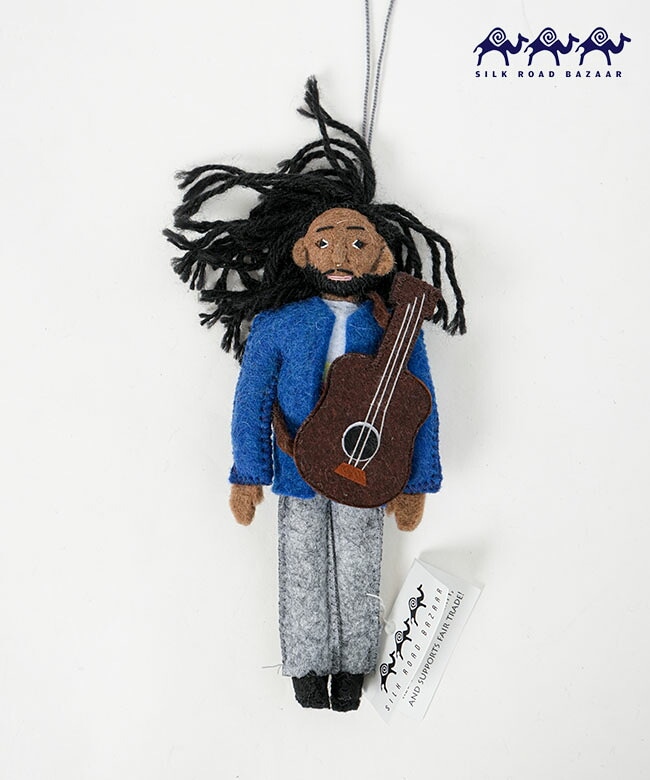 SILK ROAD BAZAAR  (シルクロードバザー)フェルトオーナメント Bob Marley ボブマーリー [bob-marley]