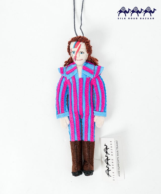 SILK ROAD BAZAAR  (シルクロードバザー)フェルトオーナメント David Bowie デヴィッドボウイ [david-bowie]