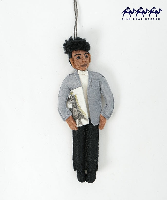 SILK ROAD BAZAAR  (シルクロードバザー)フェルトオーナメント Jean Michel Basquiat ジャンミシェルバスキア [jean michel basquiat]