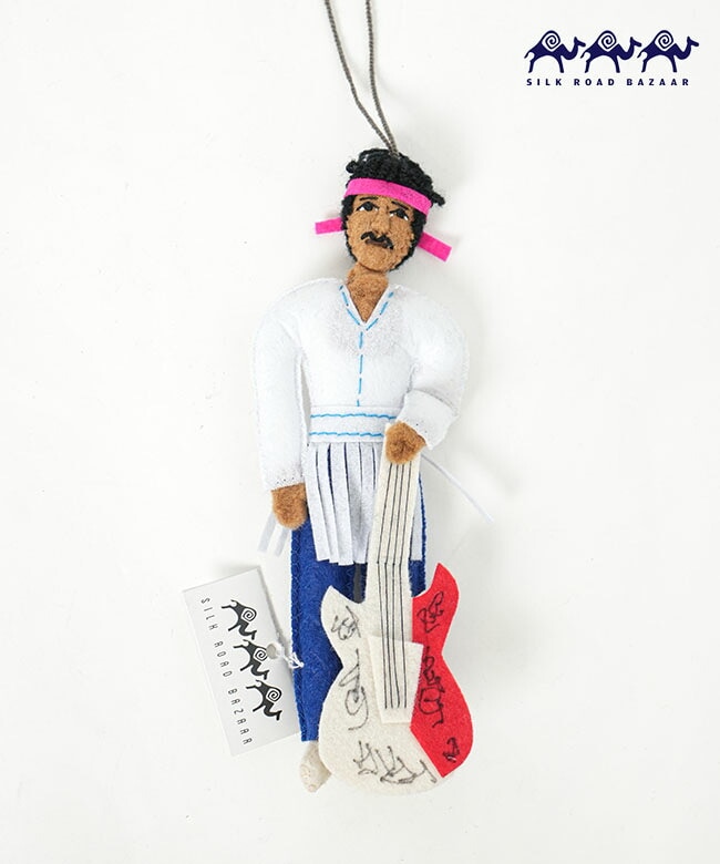 SILK ROAD BAZAAR  (シルクロードバザー)フェルトオーナメント Jimi Hendrix ジミヘンドリックス [jimi-hendrix]