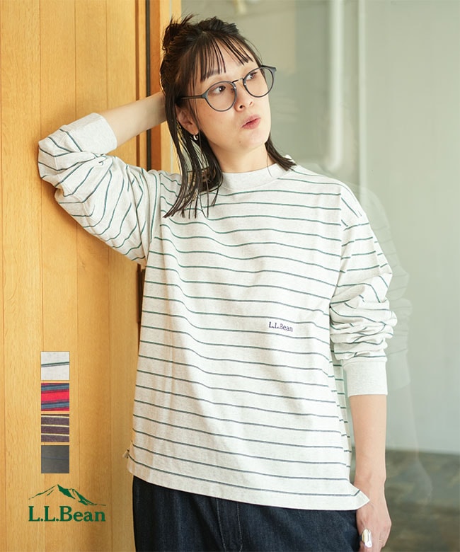 L.L.Bean(エルエルビーン)  Union Long sleeve Stripe Tee ユニオン ロングスリーブ ストライプ レディース 長袖 トップス[6475-5138]