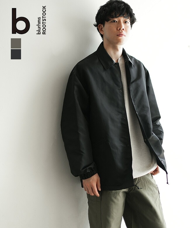 blurhms ROOTSTOCK ライトメルトンジップジャケット blurhms ROOTSTOCK(ブラームスルーツストック) Washed Nylon Coach