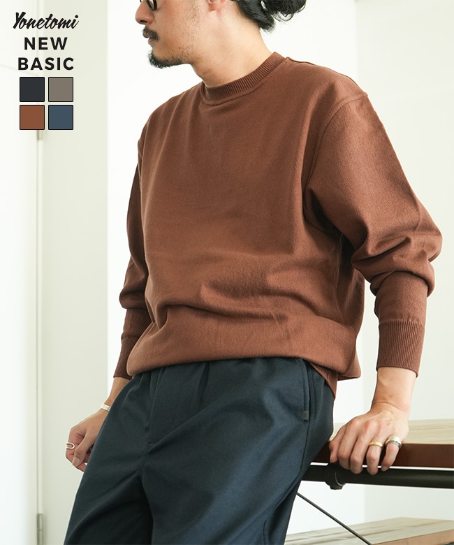 Yonetomi NEW BASIC(ヨネトミニューベーシック) WAVE COTTON KNIT
