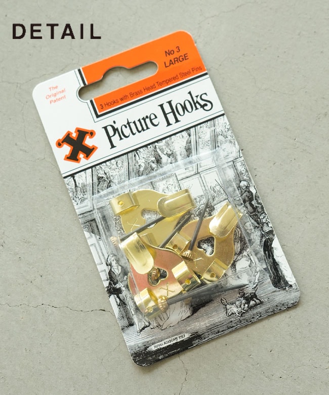 DETAIL(ディティール)X Picture Hooks No3 set of 3 