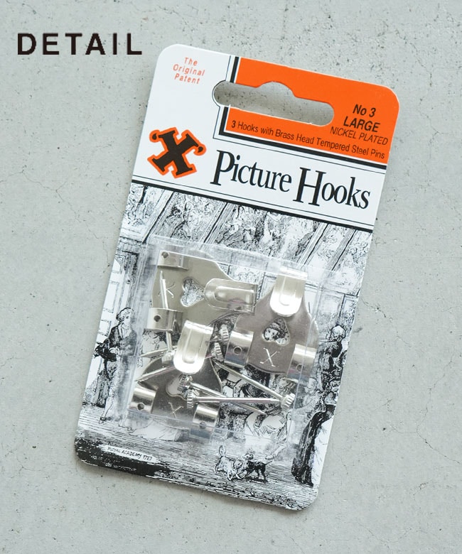 DETAIL(ディティール)?X Picture Hooks No3 set of 3 
