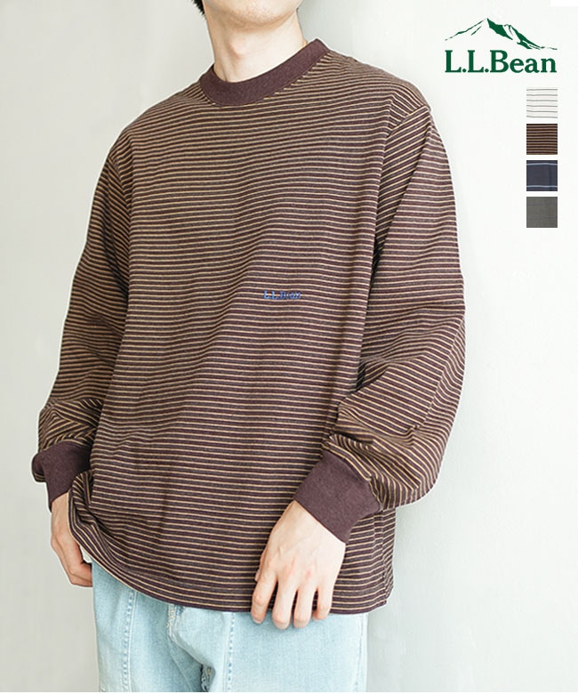 L.L.Bean(エルエルビーン) Union Long-Sleeve Stripe Tee ユニオンロングスリーブストライプT メンズ Tシャツ プルオーバー スウェット[6475-5038]