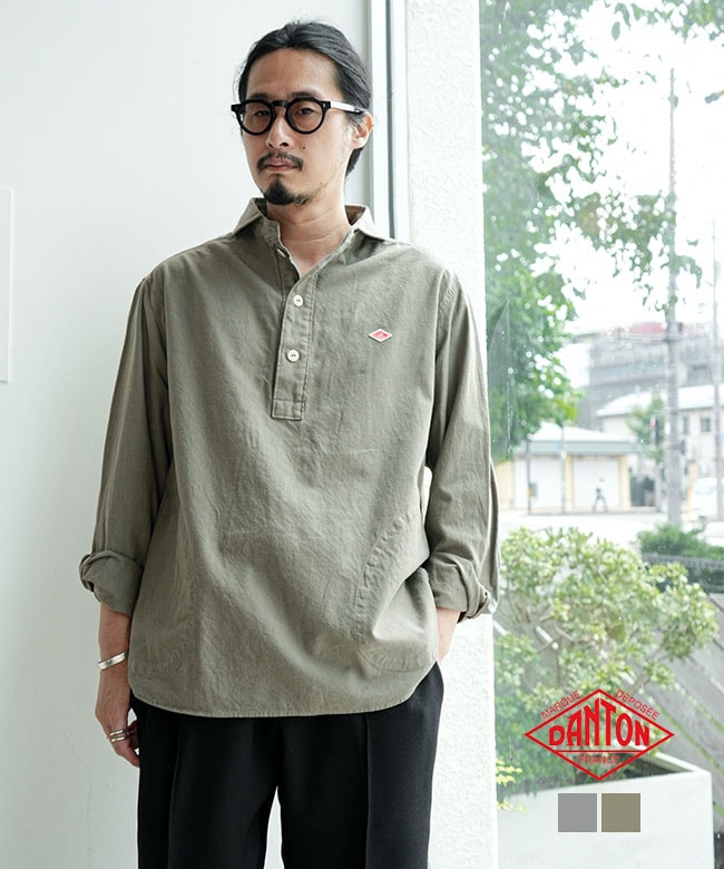 ◇DANTON(ダントン) ROUND COLLAR P.O SHIRT ラウンドカラープル