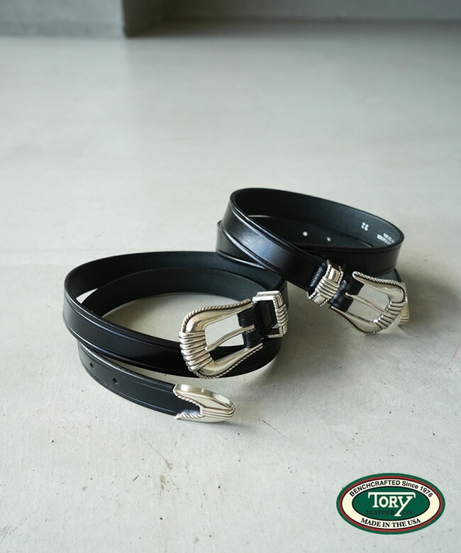 TORY LEATHER(トリ―レザー) WESTERN STYLE BELTS 3 PIECE SILVER