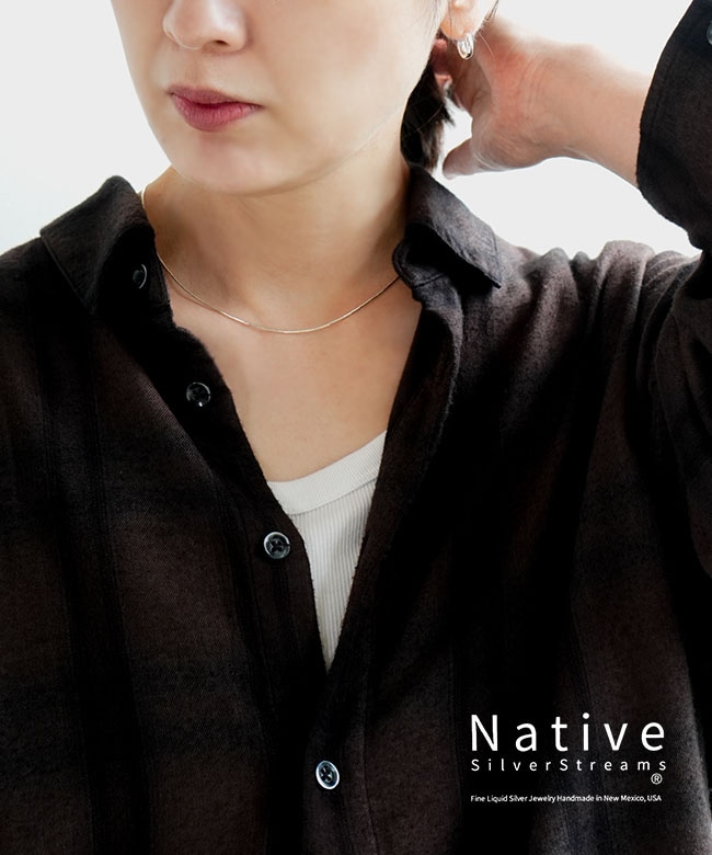 Native SilverStreams(ネイティブ・シルバーストリームズ) LIQUID SILVER NECKLESS 1st-45cm ネックレス シルバー [NSS1001450]