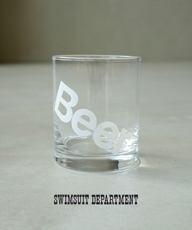 SWIMSUIT DEPARTMENT(スイムスーツデパートメント) Mr. Drink Beer White ミスタードリンク ビール コップ グラス [ssd11-001bw]
