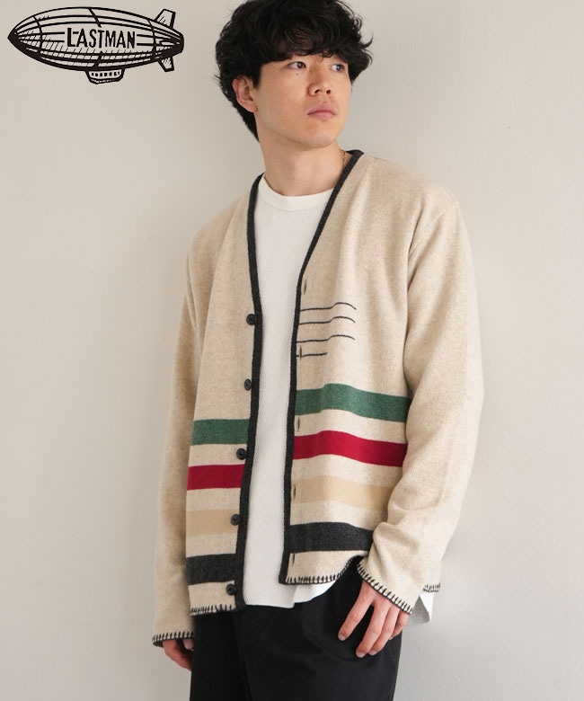 LASTMAN(ラストマン) Hudson's Knit Cardigan ハドソンズ ニット カーディガン メンズ トップス 長袖 [SAN-A-026N]