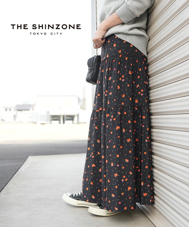 THE SHINZONE(ザ シンゾーン)TINY BLOSSOM PRINTED SKIRT タイニー