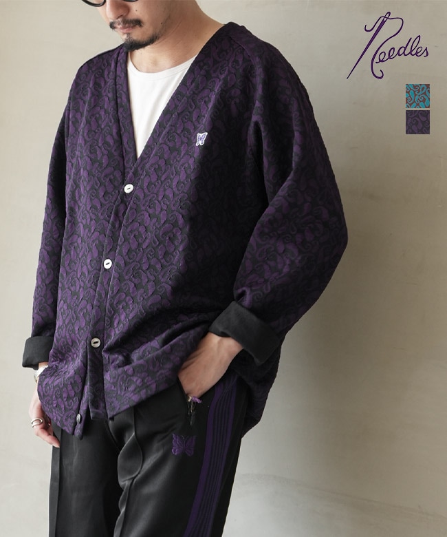 NEEDLES(ニードルズ) V Neck Cardigan - Poly Jq./Paisley