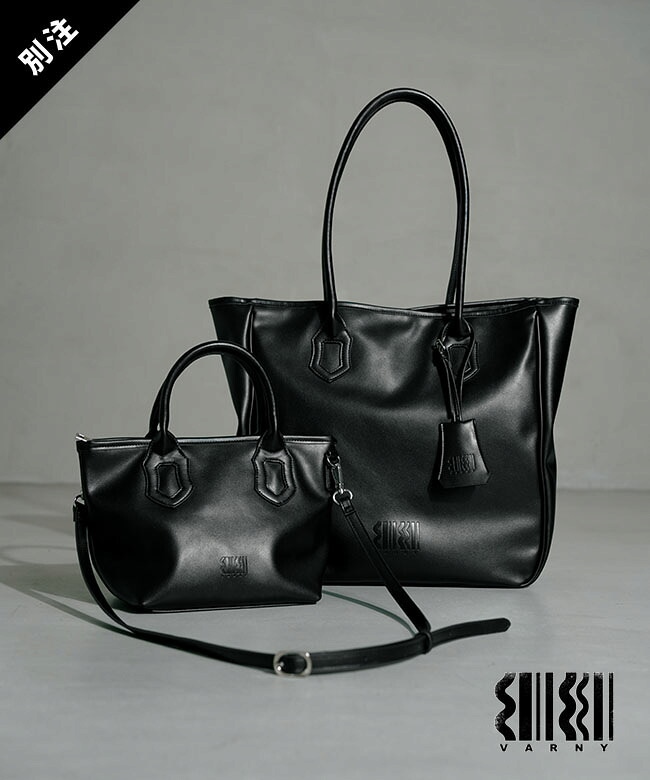 【2点セット】VARNY(ヴァ―ニ―) 別注 PU TWIN BAG トートバッグ＆ミニショルダーバッグ 鞄 ウッディーハウス [VRY-WDH-263001]