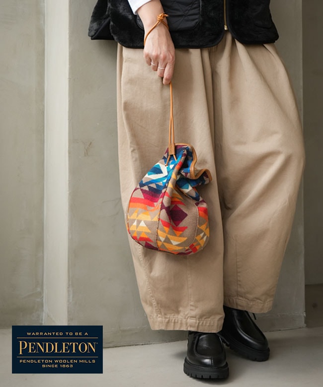 PENDLETON(ペンドルトン) Kinchaku Bag 巾着バッグ ウールブランケット 鞄 かばん [6575-6007]
