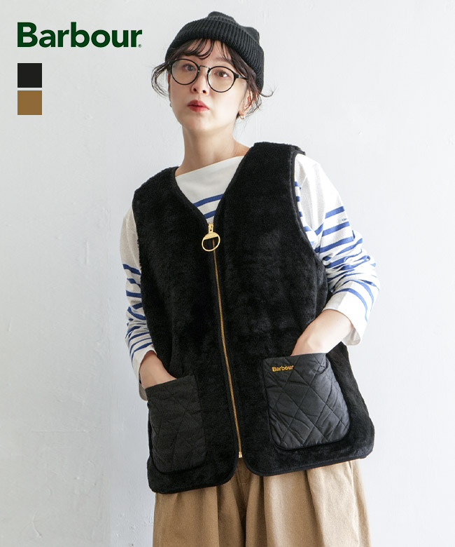 Barbour(バブアー) KARIN FAUX FUR GILET カリンフェイクファージレ ファーライナー ベスト レディース アウター [LGI0201]
