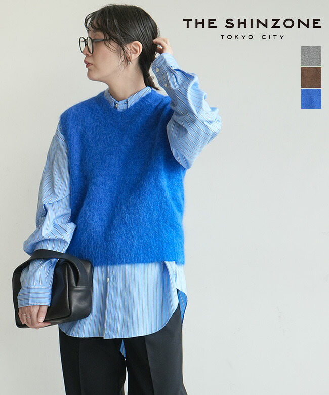 THE SHINZONE(ザ シンゾーン) ALPACA SHAGGY KNIT VEST アルパカシャギーニットベスト[26AMSNI04]