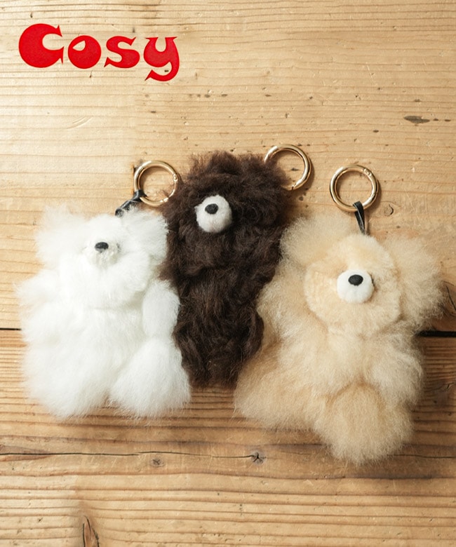 COSY(コージー) Small Bear Baby Alpaca Keyring スモールベアベビー