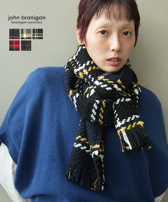 John branigan(ジョンブラニガン) All Fringe Scarf オールフリンジ