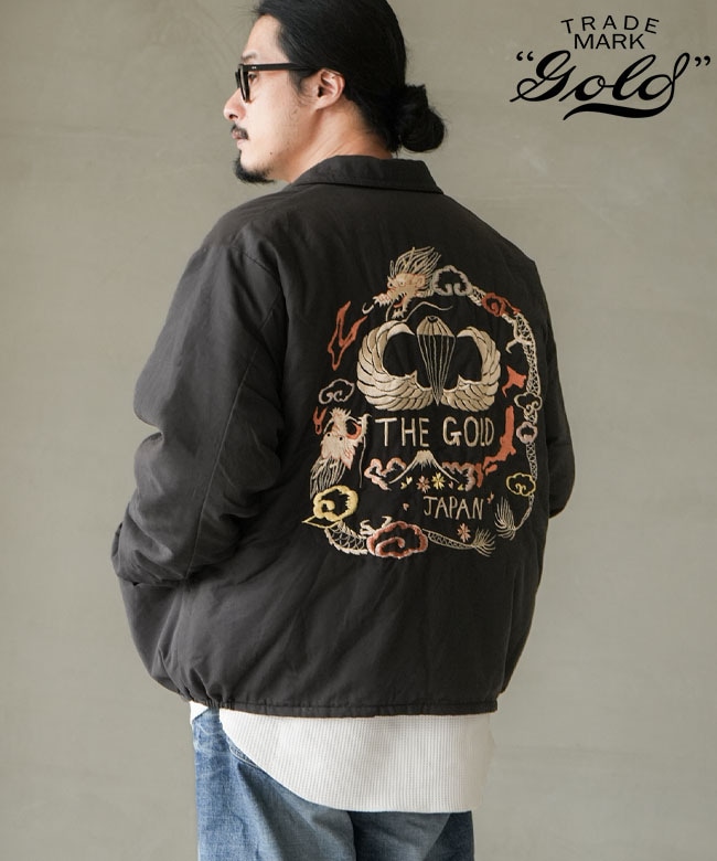 gold(ゴールド) AIRBORNE PADDING JUMPER AGING MODEL エアボーン パディング ジャンパー エイジングモデル メンズ ライトアウター ブルゾン[GL15999]