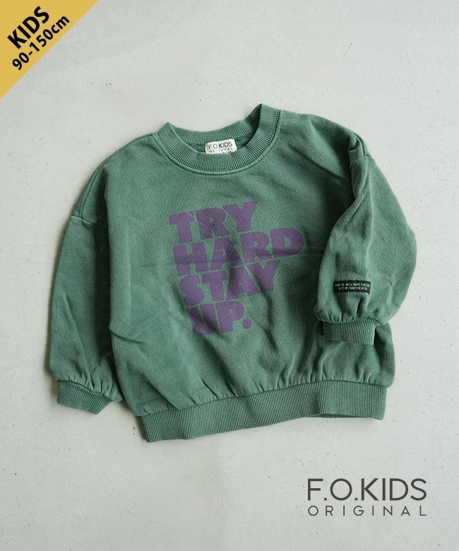 F.O.KIDS(エフオーキッズ) フェードロゴトレーナー トップス