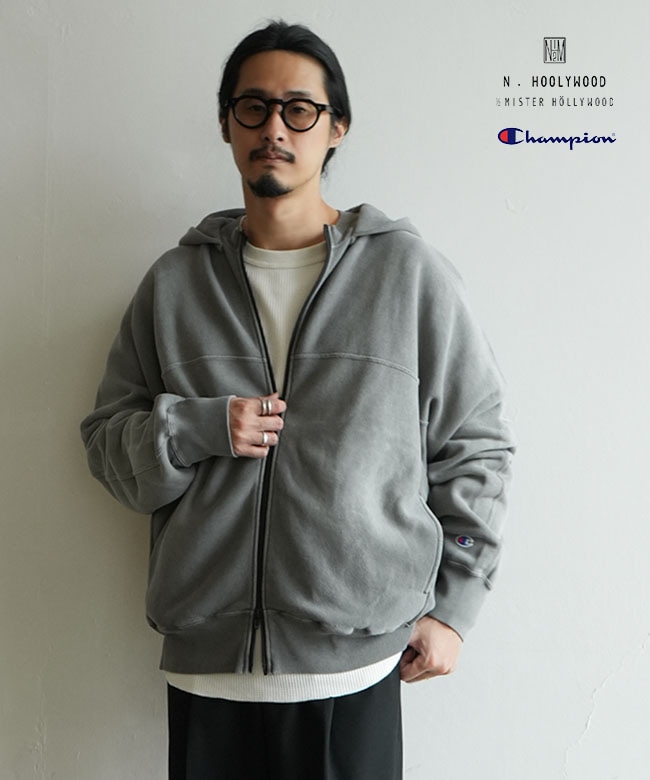 N.HOOLYWOOD(エヌハリウッド) N.HOOLYWOOD × Champion FULL ZIP HOODIE