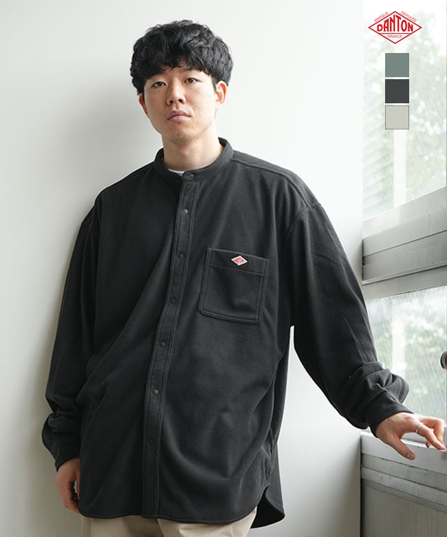 ◇DANTON(ダントン) MICRO FLEECE SHIRT JACKET マイクロ フリース シャツ ジャケット メンズ トップス [DT-A0804MFR]