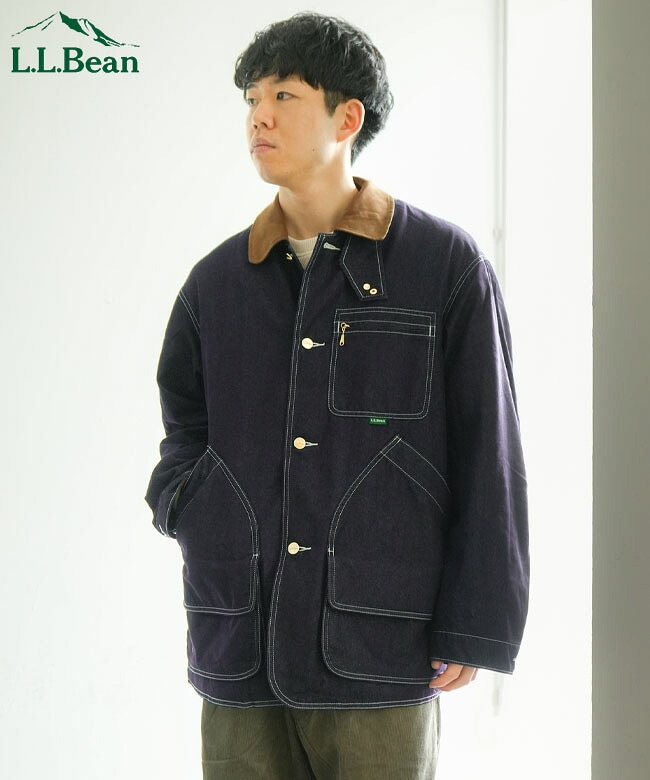 L.L.Bean(エルエルビーン) Men's Bean's Field Coat Fleece-Lined Indigo メンズ ビーンズ フィールドコート フリースラインド インディゴ[6575-6041]
