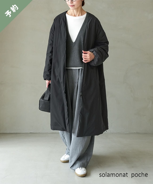 solamonat poche ソラモナポッシェ ロング ガスコートダウン ご予約商品／10月中旬頃入荷予定】◇solamonat poche(ソラモナポッシェ