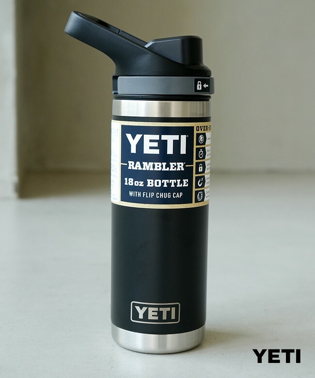 ステッカー付属】YETI(イエティー) RAMBLER 18oz BOTTLE WITH FLIP