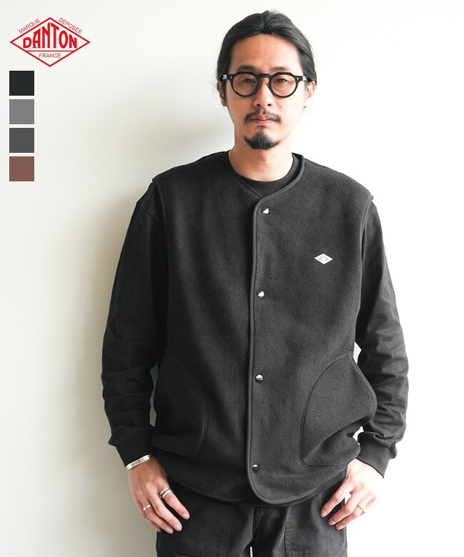 ◇DANTON(ダントン)FLEECE COLLARLESS VEST フリースカラーレスベスト メンズ トップス アウター [DT-A0799]