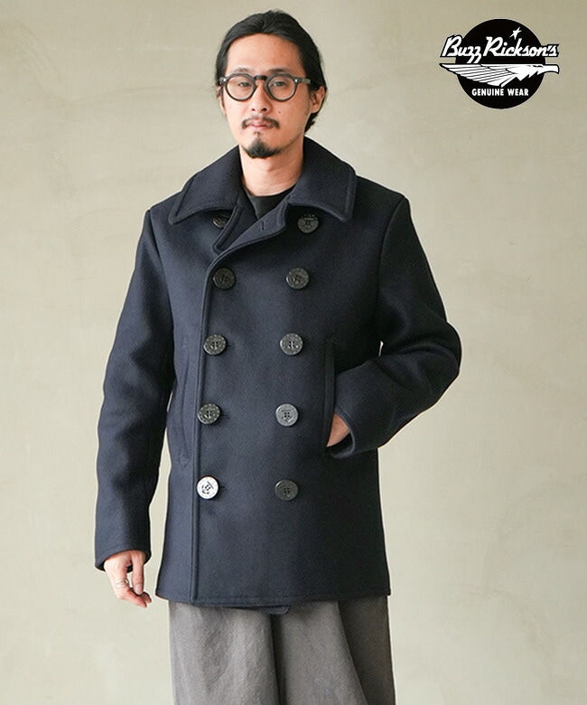 BUZZ RICKSON'S (バズリクソンズ) PEA-COAT “NAVAL CLOTHING FACTORY” メンズ アウター コート [BR11554]