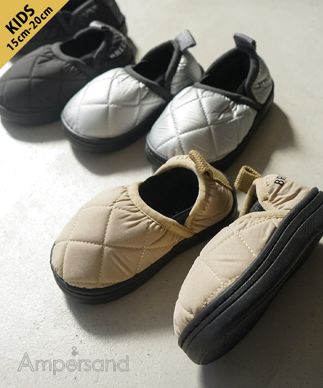 AMPERSAND/F.O.KIDS(アンパサンド/エフオーキッズ) キルトシューズ スリッポン 子供靴 15cm 16cm 17cm 18cm 19cm 20cm [L447016]