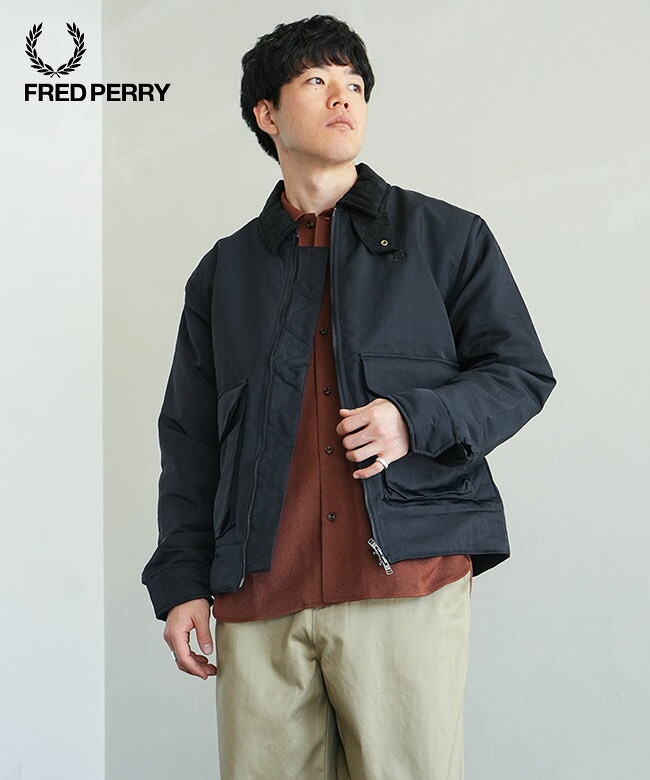 FRED PERRY(フレッドペリー)ナイロンカーボンジャケット Nylon Caban